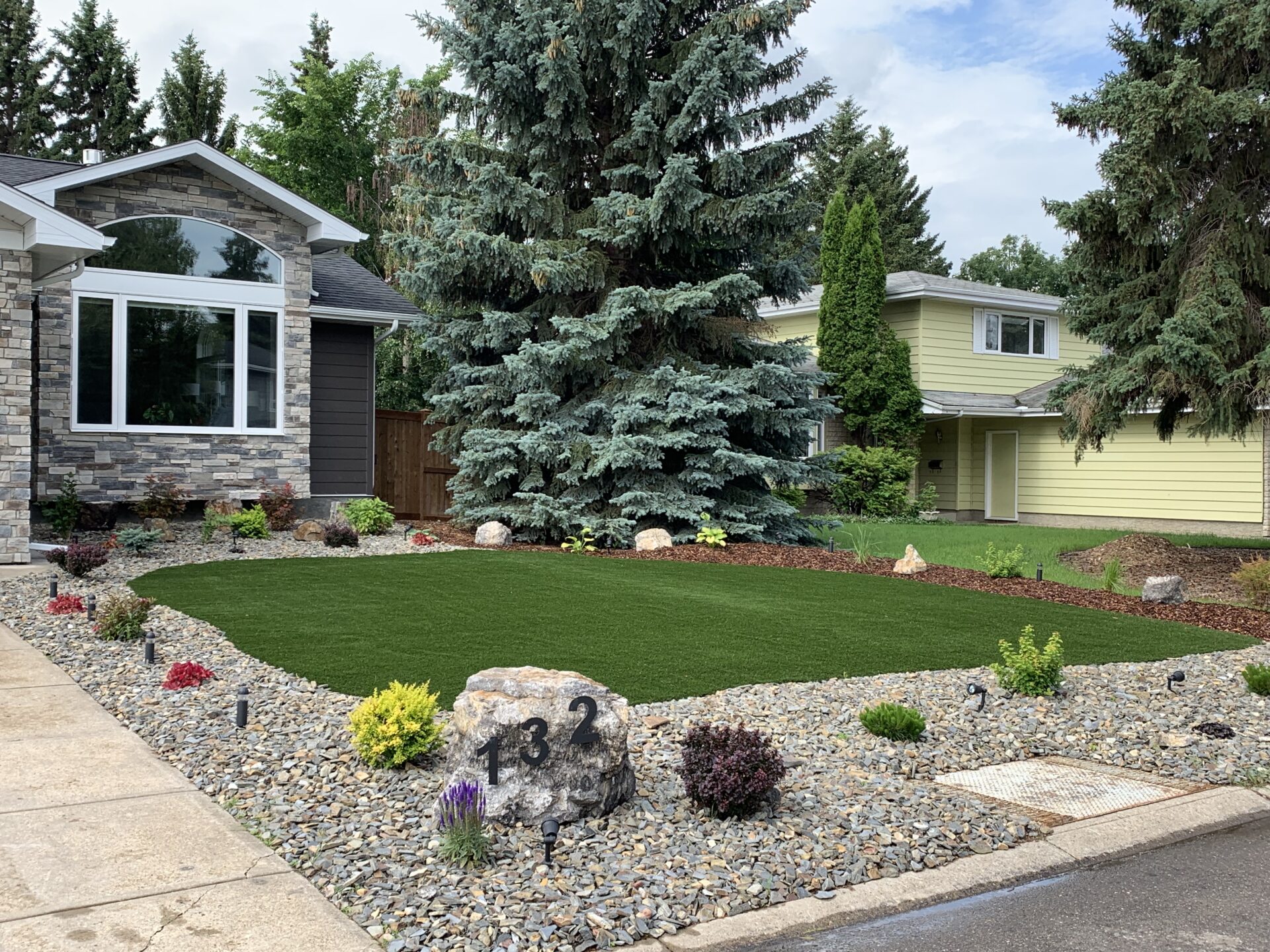 Contemporary Landscaping in Sherwood Park