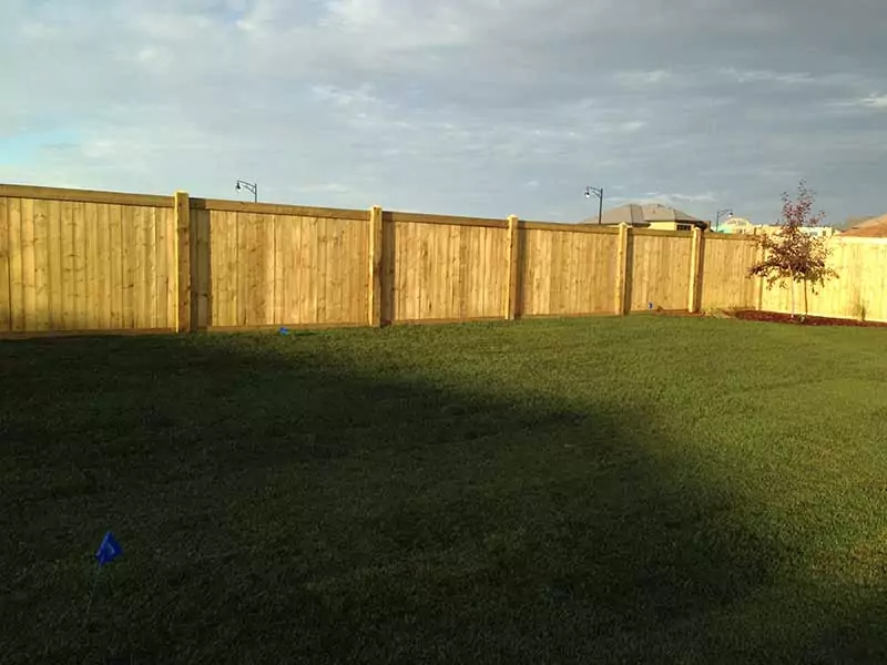 Beautiful backyard fence in Edmonton