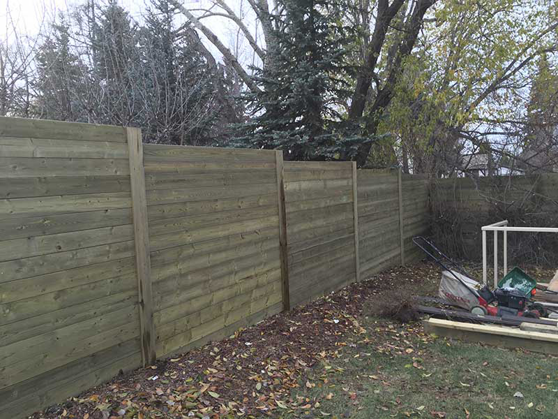 New backyard fence